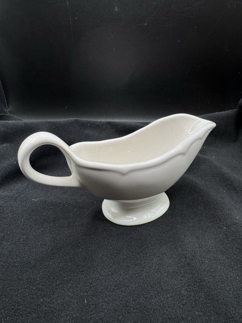 Homer Laughlin White Gravy Boat Vintage saucière Best China USA